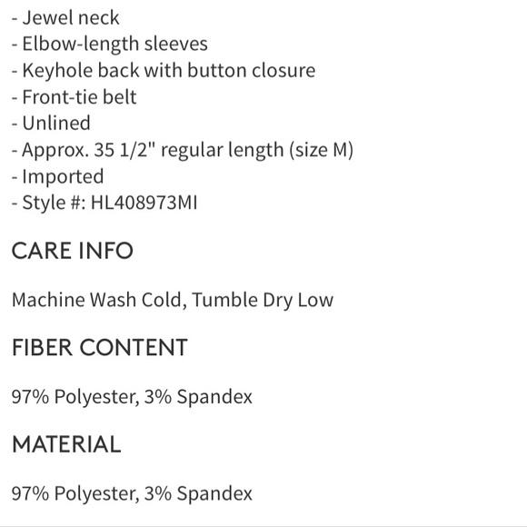 NWT Chelsea28 | Front Tie Wrap Dress - Picture 5 of 5